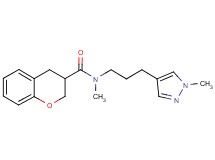 N-methyl-N-[3-(1-methyl-1H-pyrazol-4-yl)propyl]chromane-3-carboxamide