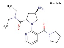 (4R)-4-amino-N,N-diethyl-1-[3-(pyrrolidin-1-ylcarbonyl)pyridin-2-yl]-L-prolinamide