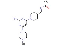 N-({1-[2-amino-6-(4-methyl-1-piperazinyl)-4-pyrimidinyl]-4-piperidinyl}methyl)acetamide