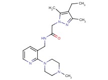 2-(4-ethyl-3,5-dimethyl-1H-pyrazol-1-yl)-N-{[2-(4-methylpiperazin-1-yl)pyridin-3-yl]methyl}acetamide