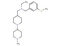 N-[(1'-methyl-1,4'-bipiperidin-4-yl)methyl]-N-[3-(methylthio)benzyl]ethanamine