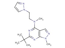 6-tert-butyl-N,1-dimethyl-N-[2-(1H-pyrazol-1-yl)ethyl]-1H-pyrazolo[3,4-d]pyrimidin-4-amine