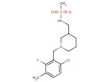 N-{[1-(6-chloro-2-fluoro-3-methylbenzyl)piperidin-3-yl]methyl}methanesulfonamide
