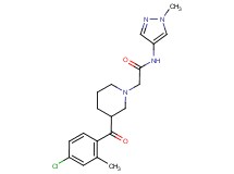 2-[3-(4-chloro-2-methylbenzoyl)piperidin-1-yl]-N-(1-methyl-1H-pyrazol-4-yl)acetamide