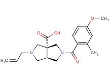 (3aR*,6aR*)-2-allyl-5-(4-methoxy-2-methylbenzoyl)hexahydropyrrolo[3,4-c]pyrrole-3a(1H)-carboxylic acid