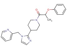 2-({2-[1-(2-phenoxypropanoyl)piperidin-4-yl]-1H-imidazol-1-yl}methyl)pyridine