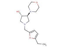 (3S*,4S*)-1-[(5-ethyl-2-furyl)methyl]-4-(4-morpholinyl)-3-pyrrolidinol