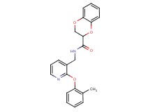N-{[2-(2-methylphenoxy)pyridin-3-yl]methyl}-2,3-dihydro-1,4-benzodioxine-2-carboxamide