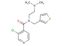 3-chloro-N-[2-(dimethylamino)ethyl]-N-(3-thienylmethyl)isonicotinamide