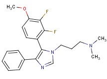 3-[5-(2,3-difluoro-4-methoxyphenyl)-4-phenyl-1H-imidazol-1-yl]-N,N-dimethylpropan-1-amine