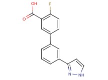 4-fluoro-3'-(1H-pyrazol-3-yl)-3-biphenylcarboxylic acid