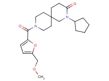 2-cyclopentyl-9-[5-(methoxymethyl)-2-furoyl]-2,9-diazaspiro[5.5]undecan-3-one