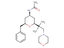 N-[(2S*,4R*,6S*)-2-benzyl-6-(1,1-dimethyl-2-morpholin-4-ylethyl)tetrahydro-2H-pyran-4-yl]acetamide