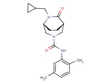 (1S*,5R*)-6-(cyclopropylmethyl)-N-(2,5-dimethylphenyl)-7-oxo-3,6-diazabicyclo[3.2.2]nonane-3-carboxamide