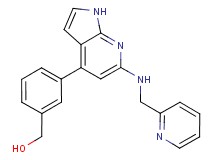 (3-{6-[(pyridin-2-ylmethyl)amino]-1H-pyrrolo[2,3-b]pyridin-4-yl}phenyl)methanol
