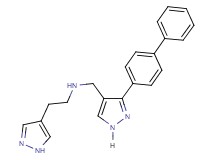 N-{[3-(4-biphenylyl)-1H-pyrazol-4-yl]methyl}-2-(1H-pyrazol-4-yl)ethanamine