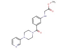 methyl N-(3-{[4-(3-pyridinyl)-1-piperazinyl]carbonyl}phenyl)glycinate trifluoroacetate