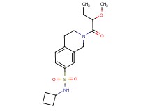 N-cyclobutyl-2-(2-methoxybutanoyl)-1,2,3,4-tetrahydroisoquinoline-7-sulfonamide