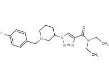 N,N-diethyl-1-[1-(4-fluorobenzyl)-3-piperidinyl]-1H-1,2,3-triazole-4-carboxamide