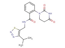 2-(2,4-dioxotetrahydropyrimidin-1(2H)-yl)-N-[(4-isopropyl-1,2,3-thiadiazol-5-yl)methyl]benzamide