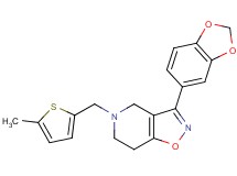 3-(1,3-benzodioxol-5-yl)-5-[(5-methyl-2-thienyl)methyl]-4,5,6,7-tetrahydroisoxazolo[4,5-c]pyridine