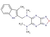 N,N,N'-trimethyl-N'-[(3-methyl-1H-indol-2-yl)methyl][1,2,5]oxadiazolo[3,4-b]pyrazine-5,6-diamine