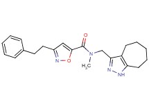 N-(1,4,5,6,7,8-hexahydrocyclohepta[c]pyrazol-3-ylmethyl)-N-methyl-3-(2-phenylethyl)-5-isoxazolecarboxamide