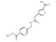 methyl 4-({[(5-acetyl-3-thienyl)acetyl]amino}methyl)benzoate