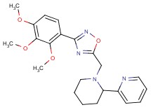 2-(1-{[3-(2,3,4-trimethoxyphenyl)-1,2,4-oxadiazol-5-yl]methyl}-2-piperidinyl)pyridine