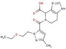 5-{[1-(2-ethoxyethyl)-3-methyl-1H-pyrazol-5-yl]carbonyl}-4,5,6,7-tetrahydro-1H-imidazo[4,5-c]pyridine-4-carboxylic acid