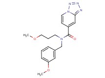 N-(3-methoxybenzyl)-N-(3-methoxypropyl)tetrazolo[1,5-a]pyridine-7-carboxamide