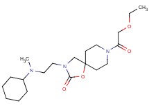3-{2-[cyclohexyl(methyl)amino]ethyl}-8-(ethoxyacetyl)-1-oxa-3,8-diazaspiro[4.5]decan-2-one