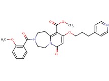methyl 3-(2-methoxybenzoyl)-7-oxo-9-[3-(4-pyridinyl)propoxy]-1,2,3,4,5,7-hexahydropyrido[1,2-d][1,4]diazepine-10-carboxylate