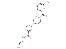 N-(2-hydroxyethyl)-1-{1-[(6-methylpyridin-2-yl)carbonyl]piperidin-4-yl}-1H-1,2,3-triazole-4-carboxamide