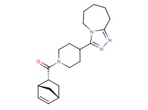3-{1-[(1R*,2R*,4R*)-bicyclo[2.2.1]hept-5-en-2-ylcarbonyl]-4-piperidinyl}-6,7,8,9-tetrahydro-5H-[1,2,4]triazolo[4,3-a]azepine