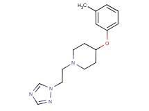 4-(3-methylphenoxy)-1-[2-(1H-1,2,4-triazol-1-yl)ethyl]piperidine trifluoroacetate