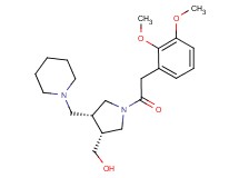 [(3R*,4R*)-1-[(2,3-dimethoxyphenyl)acetyl]-4-(piperidin-1-ylmethyl)pyrrolidin-3-yl]methanol