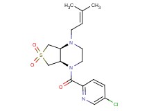 (4aS*,7aR*)-1-[(5-chloro-2-pyridinyl)carbonyl]-4-(3-methyl-2-buten-1-yl)octahydrothieno[3,4-b]pyrazine 6,6-dioxide