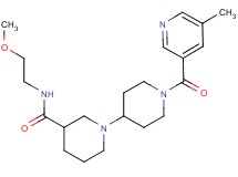 N-(2-methoxyethyl)-1'-[(5-methylpyridin-3-yl)carbonyl]-1,4'-bipiperidine-3-carboxamide