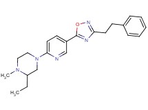 2-ethyl-1-methyl-4-{5-[3-(2-phenylethyl)-1,2,4-oxadiazol-5-yl]-2-pyridinyl}piperazine