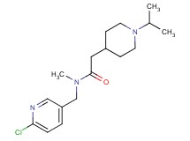 N-[(6-chloro-3-pyridinyl)methyl]-2-(1-isopropyl-4-piperidinyl)-N-methylacetamide