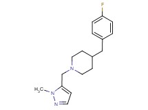 4-(4-fluorobenzyl)-1-[(1-methyl-1H-pyrazol-5-yl)methyl]piperidine trifluoroacetate