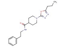 N-(2-phenylethyl)-1-(5-propyl-1,3,4-oxadiazol-2-yl)piperidine-4-carboxamide