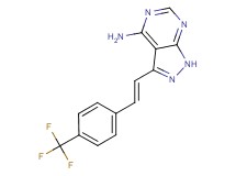 3-{(E)-2-[4-(trifluoromethyl)phenyl]vinyl}-1H-pyrazolo[3,4-d]pyrimidin-4-amine