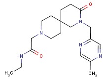 N-ethyl-2-{2-[(5-methylpyrazin-2-yl)methyl]-3-oxo-2,9-diazaspiro[5.5]undec-9-yl}acetamide