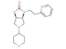 (3aS*,6aR*)-3-[2-(2-pyridinyl)ethyl]-5-(tetrahydro-2H-thiopyran-4-yl)hexahydro-2H-pyrrolo[3,4-d][1,3]oxazol-2-one