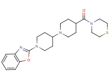 1'-(1,3-benzoxazol-2-yl)-4-(4-thiomorpholinylcarbonyl)-1,4'-bipiperidine