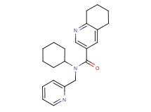 N-cyclohexyl-N-(pyridin-2-ylmethyl)-5,6,7,8-tetrahydroquinoline-3-carboxamide