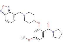 4-({4-[5-methoxy-2-(1-pyrrolidinylcarbonyl)phenoxy]-1-piperidinyl}methyl)-2,1,3-benzoxadiazole