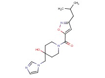 4-(1H-imidazol-1-ylmethyl)-1-[(3-isobutyl-5-isoxazolyl)carbonyl]-4-piperidinol